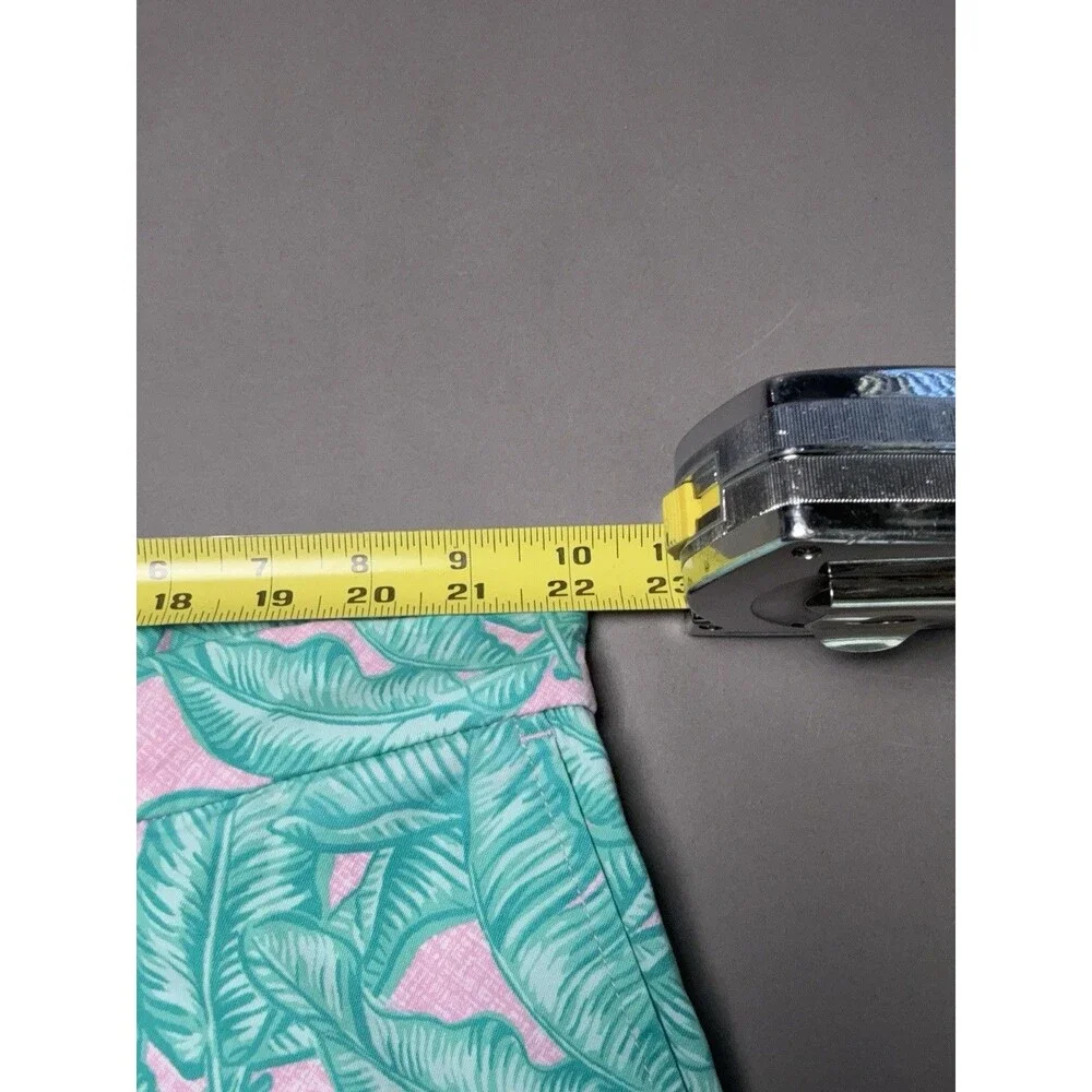 Vineyard Vines Men's Banana Leaf Shorts 44 Green Pink Preppy Hamptons Resort